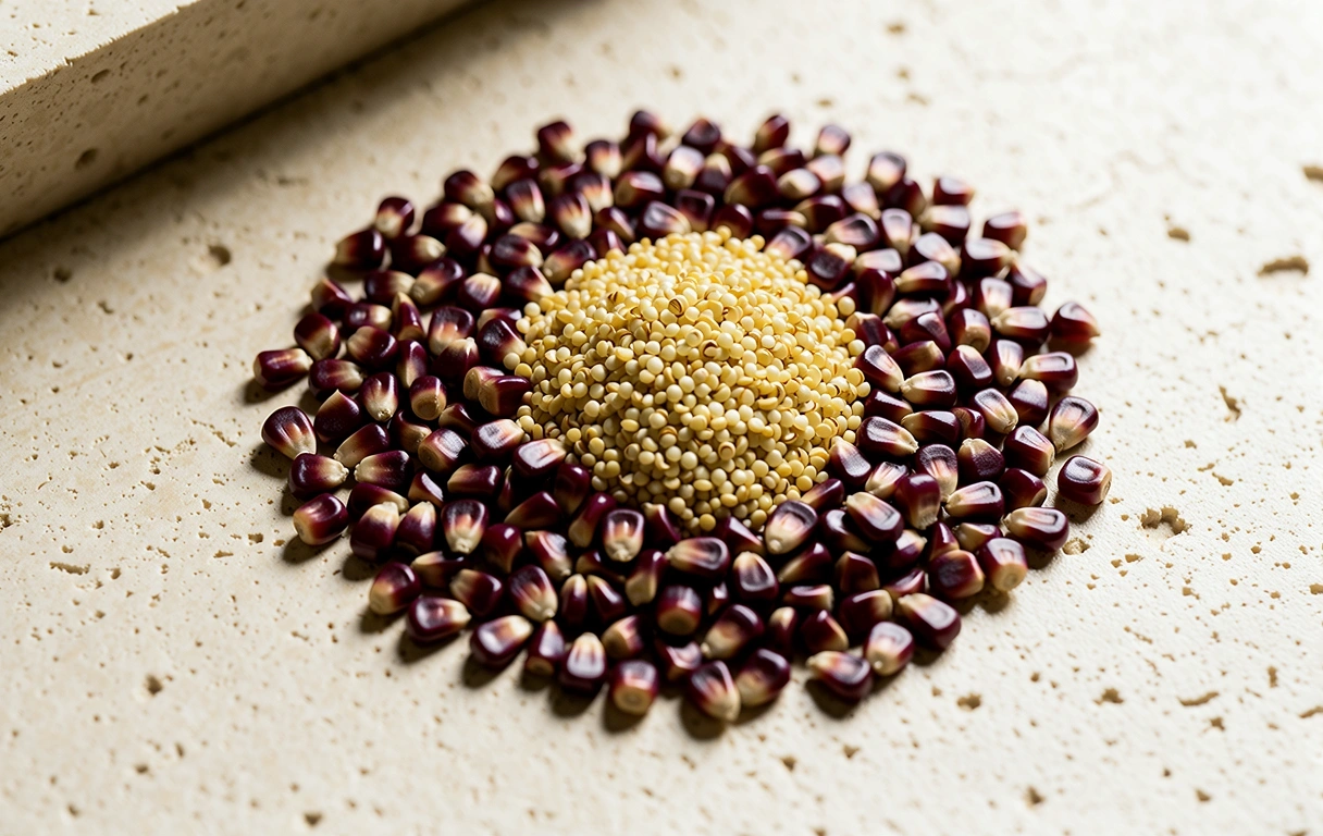 Textura de ingredientes autóctonos